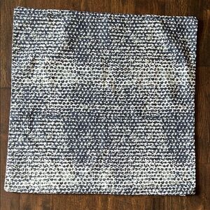 Blue, Gray, and White Patterned Pillow Cover
